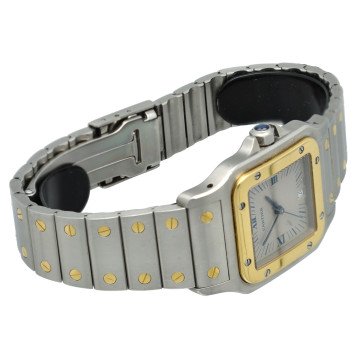 Cartier Santos Galbee Goud/Staal 187901