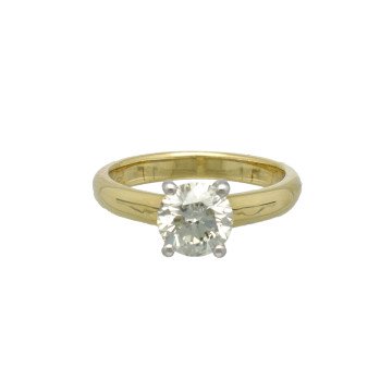 18 Krt. gouden Solitaire ring 1.5Ct. Briljant