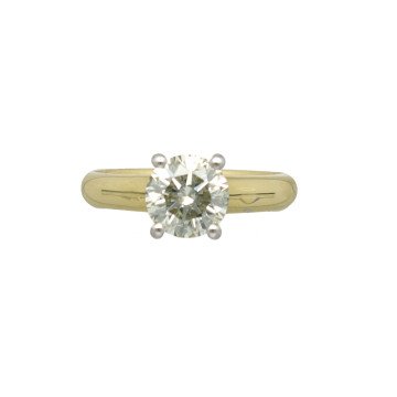 18 Krt. gouden Solitaire ring 1.5Ct. Briljant