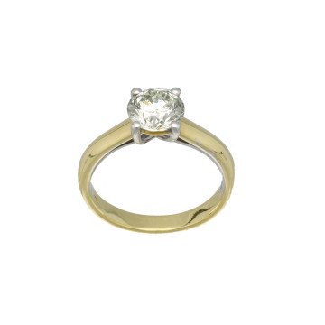 18 Krt. gouden Solitaire ring 1.5Ct. Briljant