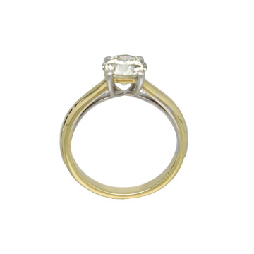 18 Krt. gouden Solitaire ring 1.5Ct. Briljant