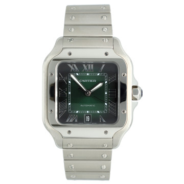 Cartier Santos Green dial Full set WSSA0062