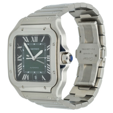 Cartier Santos Green dial Full set WSSA0062