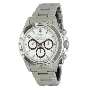 Rolex Daytona White Index Inverted Six
