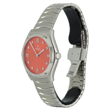 Ebel Sport Classic Diamond  Red Dial