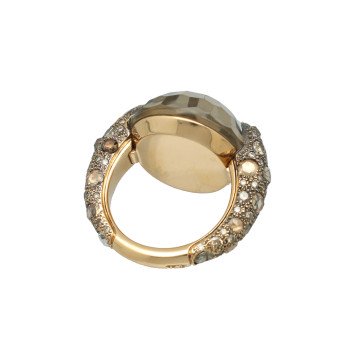 Pomellato Tango Rookkwarts Diamant Ring