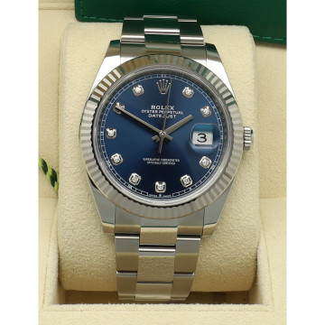 Rolex Datejust 41 Ref: 126334 Blue Diamant