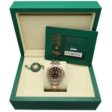 Rolex Yacht-Master 37 Ref: 268621 Rosegoud/Staal