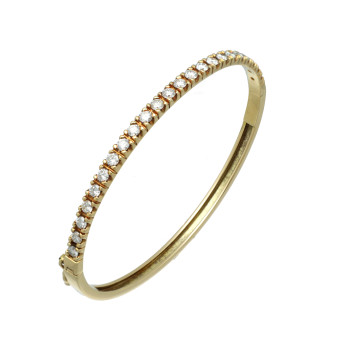 14 Krt Bangle Armband met Briljant 1.61 Ct