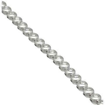18 Krt Witgouden Tennis Armband ca. 1.15 Ct