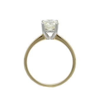 Solitairring met Briljant van 1.27 Ct incl. HRD certificaat