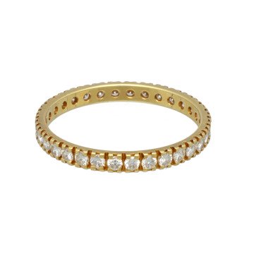 Alliance ring rondom bezet met Diamant 0.70 Ct