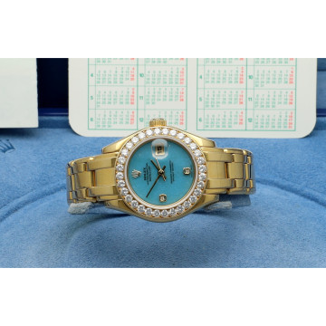 Rolex Lady-Datejust Pearlmaster Factory Tiffany dial 