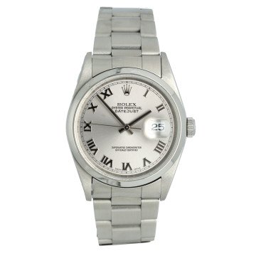 Rolex Datejust 36 mm Ref: 16200 Silver Dial