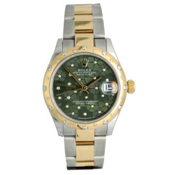Rolex Datejust 31 GreenDiamond/Flower Dial