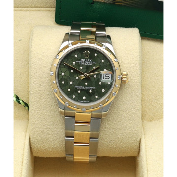 Rolex Datejust 31 GreenDiamond/Flower Dial