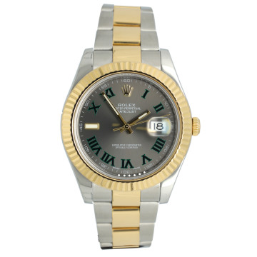 Rolex Datejust II Ref: 116333 Goud/Staal Wimbledon