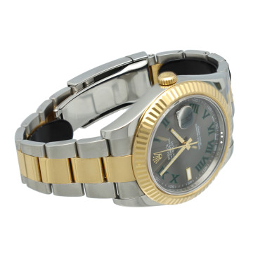 Rolex Datejust II Ref: 116333 Goud/Staal Wimbledon