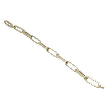 9 Krt. massieve paperclip schakelarmband