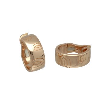 Cartier Rose Gouden Oorbellen Happy Birthday collectie