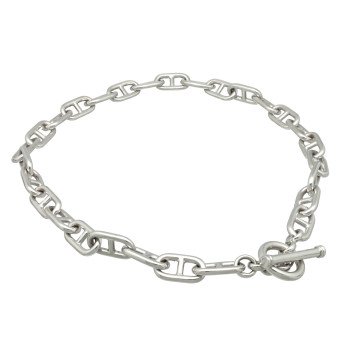 18 Krt Witgouden Collier 55 cm