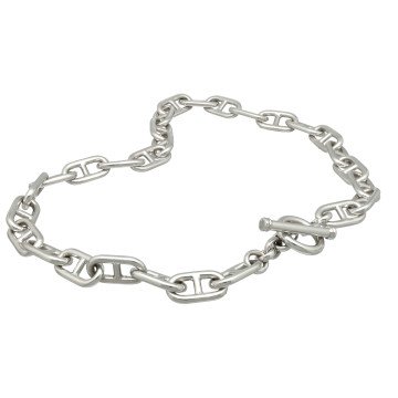 18 Krt Witgouden Collier 55 cm