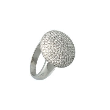 14 Krt Witgouden Briljant ring  2.00 Ct