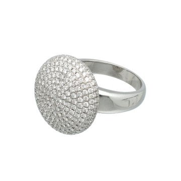 14 Krt Witgouden Briljant ring  2.00 Ct