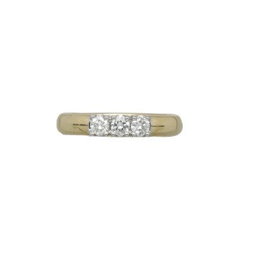 Geelgouden Alliance Ring met diamant 0.30 Ct