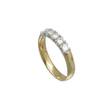 Geelgouden Alliance ring diamant 0.51 Ct.