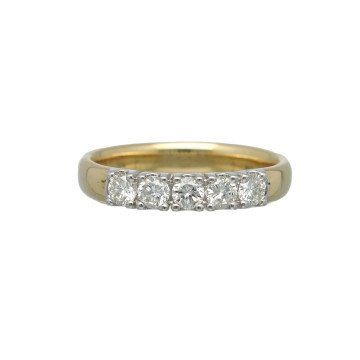 Geelgouden Alliance ring diamant 0.51 Ct.