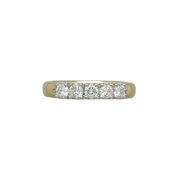 Geelgouden Alliance ring diamant 0.51 Ct.