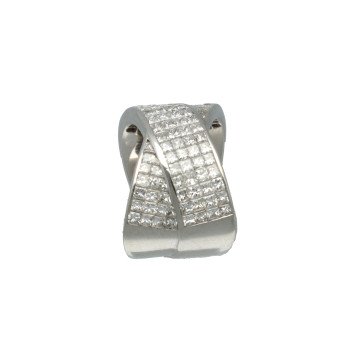 Witgouden ring  3.84Ct. Diamant