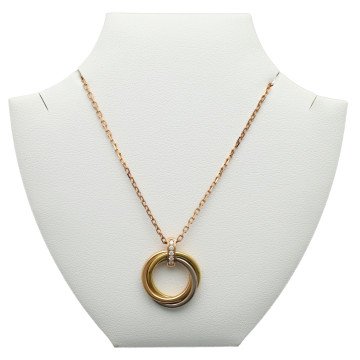 Rosegouden Cartier Trinity collier Diamant