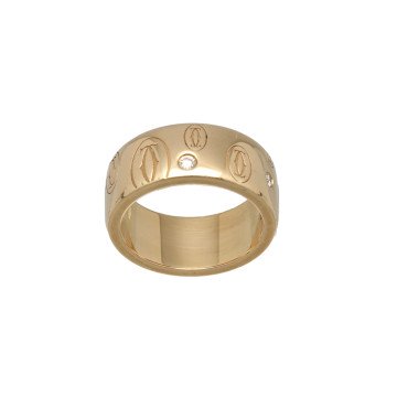 Rosegouden Cartier Happy Birthday ring diamant