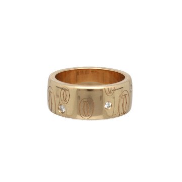 Rosegouden Cartier Happy Birthday ring diamant