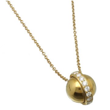 Geelgouden Piaget possession collier met Diamant