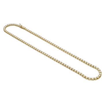 geelgouden tenniscollier 9.04 Ct