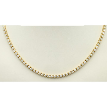 geelgouden tenniscollier 9.04 Ct