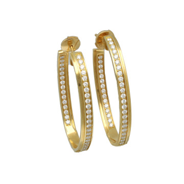 Piaget Limelight Hoops Oorbellen ca.1.50ct Diamant 
