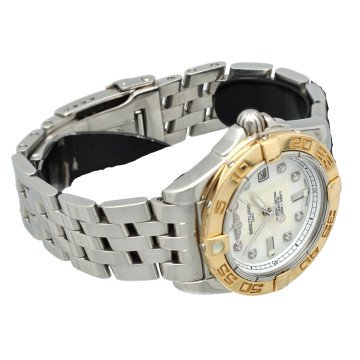 Breitling Galactic 32 Goud/Staal Parelmoer/Diamant