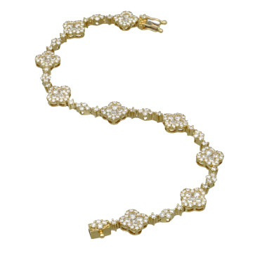 Geelgouden armband met briljanten 3.94 ct.