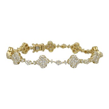 Geelgouden armband met briljanten 3.94 ct.