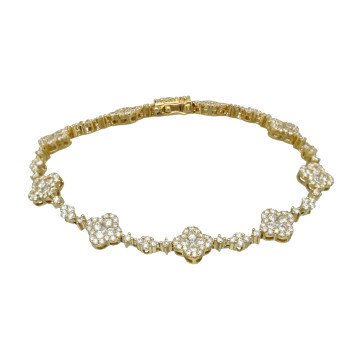 Geelgouden armband met briljanten 3.94 ct.