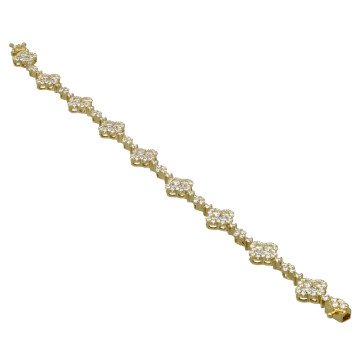 Geelgouden armband met briljanten 3.94 ct.