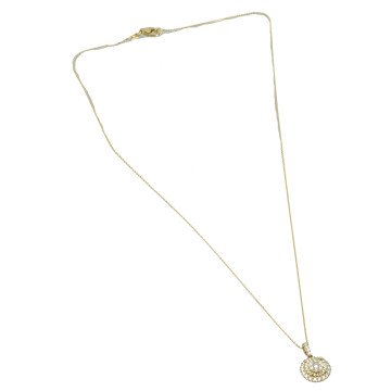 Geelgouden Collier met diamant 
