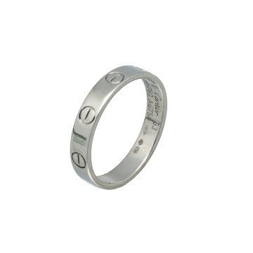 Witgouden Cartier love ring mt 53