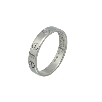 Witgouden Cartier love ring mt 53