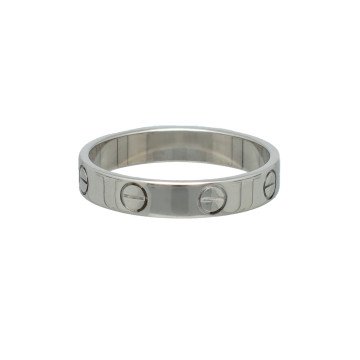 Witgouden Cartier love ring mt 53