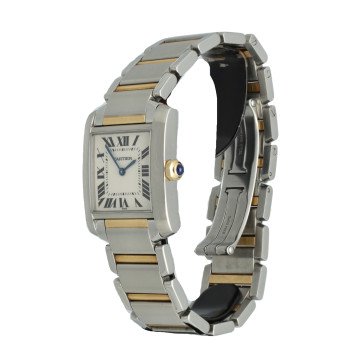Cartier tank francaise Goud/staal Ref.2301